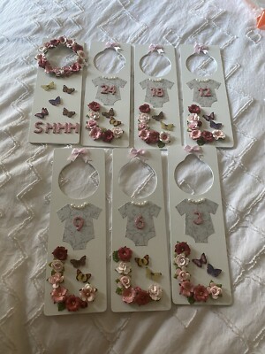 Beautifully crafted handmade closet baby clothes dividers