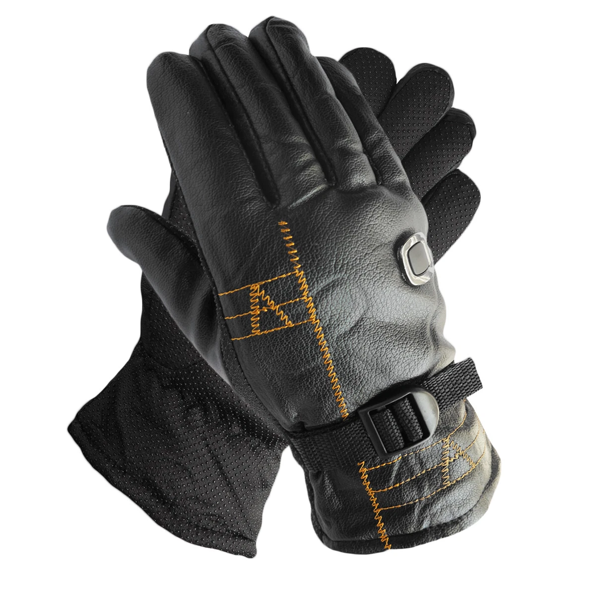Faux fur 2024 lined leather gloves
