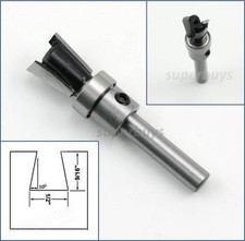 Rodamiento 12,7 mm 1/2" cola de milano junta enrutador cortador de madera borde esquina broca herramienta