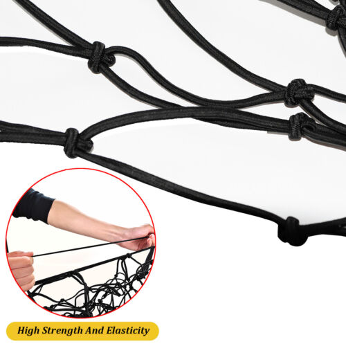 Cargo Carrier Net Car Truck Trailer Van Bungee Cord ATV Roof Rack W/ 12 Hooks - Picture 8 of 9