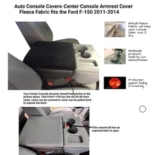Neoprene Center Console Armrest Cover- Fits the Ford F-150 2011-2014 (GM2N)