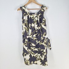 David + Jessie womens silk slip dress size 8 floral shift sleeveless 092709