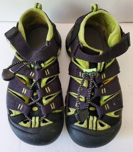 KEEN Newport H2 Little Kids' Water Hiking Sandals Black Green Size 13 - Preowned - Picture 4 of 10
