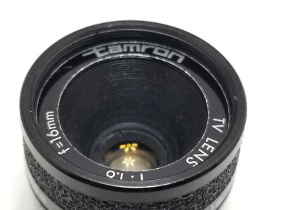 Vintage Tamron Mini TV Lens 16mm 1:1.6 #785150 Japan High Quality