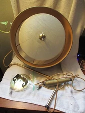 Vintage 1960 MCM Hanging light Shade Weights Wired Works