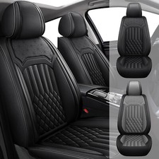 For Honda Civic 2003-2015 Faux Leather Car Seat Cover Front Row Cushion Pad 2pcs