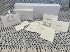 Christian Dior Empty Presentation Boxes Set of 3 3 fabric pouches