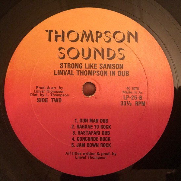 洋楽 Strong Like Samson Linval Thompson LP Strong Like Sampson: Linval Thompson Presents the 12