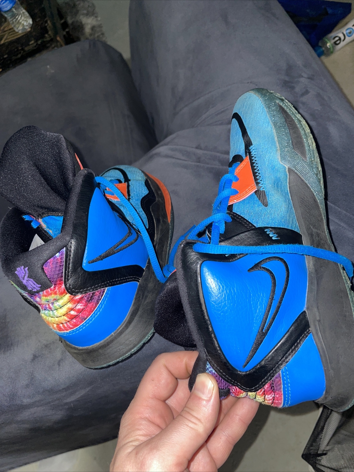 Nike Youth Court Borough Mid 2 GS Blue/Black Basketball Shoes 6Y DM8872