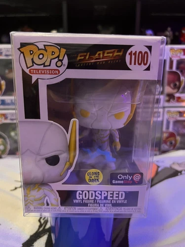 Funko Pop! Vinyl: DC Comics - Godspeed (Glows N Dark)  GameStop W/Protector