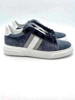 Stokton Herren Sneaker Wildleder Blau Denim Art. 650-D