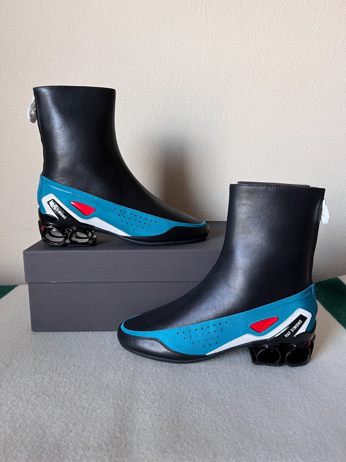 Raf Simons - Cycloid 4 Boots - Black Blue - Size 41 - HR820004L