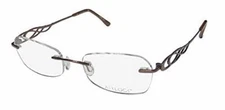 New Marchon Airlock Brown 205 210 SINCERITY  Eyeglasses 49mm with Case & Cloth