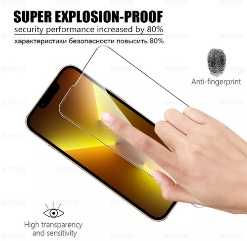 Protector de Pantalla de Cristal Templado para iPhone 7 8 X XR 11 12 13 14 15 Pro Max Cubierta - Imagen 5 de 12