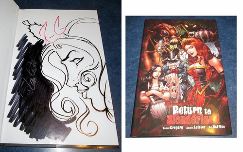 signed original art sketch in GRIMM FAIRY TALES presents RETURN TO WONDERLAND HC - 第 1/1 張圖片