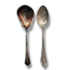 Lot Of 2 Vintage Sterling Spoons  For Jewelry/Scrap