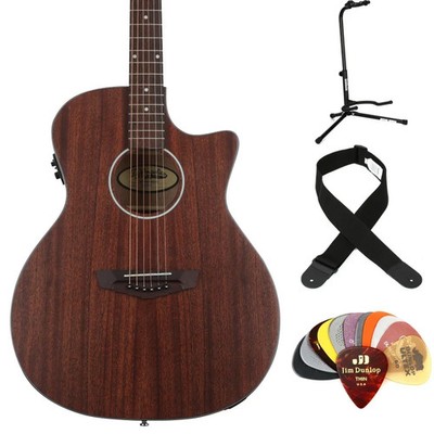 D'Angelico Premier Gramercy LS Essentials Bundle - Mahogany Satin