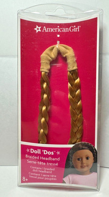 American Girl Dos Braided Headband Red Hair Accessory Accessories Fits 18'' Doll 