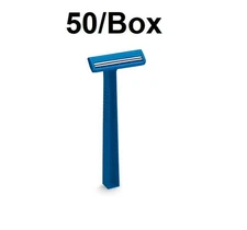 Disposable Razors 50 Count | Twin Blade Shaving Razor | Stainless Steel Edge