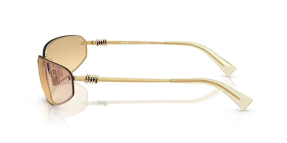MIU MIU GOLD/YELLOW GRADIENT MU A50S 5AK7RI 130MM SUNGLASSES - Image 2 of 4