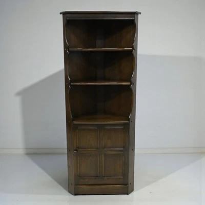 Genuine Ercol Corner Cabinet with Shelves and Cupboard EXC FREE UK Delivery - Image 1 of 4