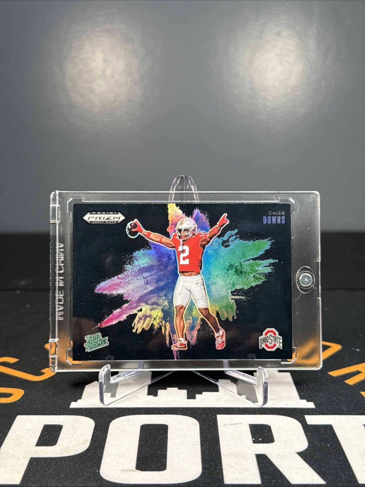 Caleb Downs 2025 Panini Prizm Draft Picks Black Color Blast Rated Prospect OSU!