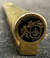 o'o'o . Vintage . . COLIBRI Ballpoint PEN . . Gold Toned . . Made in USA