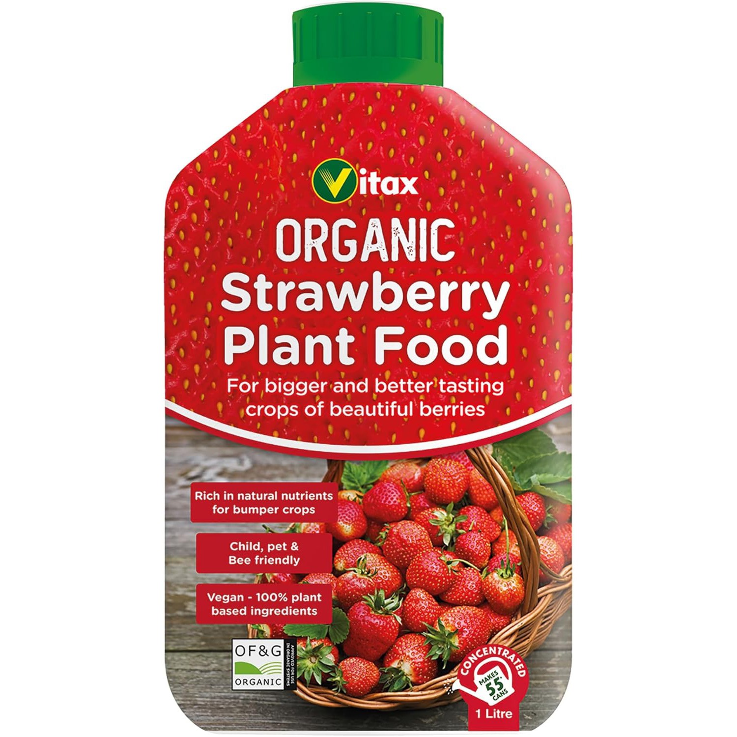 Vitax 1L Organic Liquid Strawberry Feed For Strong Growth And Bumper Strawberry Yields - Image 3