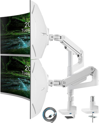 ARES WING Monitorhalterung 2 Monitore Mit USB Für 17-49 Zoll Bildschirme, Dual M