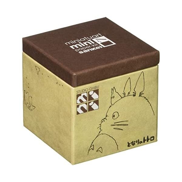 Sankei Studio Ghibli mini My Neighbor Totoro paper craft in front of a large JP