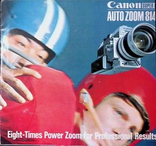 Canon Auto Zoom 814 Super 8 Brochure c1968 Human Engineering TTL Japan