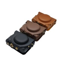 Retro Camera Bag for Sony HX90 HX80 PU Material 14x7x6cm Shock Resistant Case