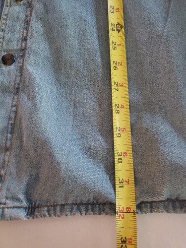 Vtg. SHAVER LAKE Authentic Denim Trucker Poly Lined & Filled JKt. Large - Picture 17 of 18