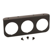 Autometer 2238 Gauge Mounting Panel Triple 2-116 Black Aluminum