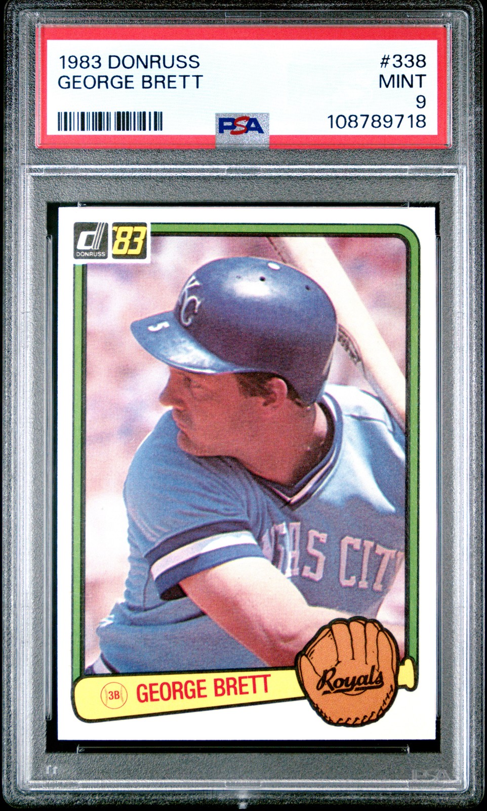 1983 Donruss #338 George Brett PSA 9 Royals MINT