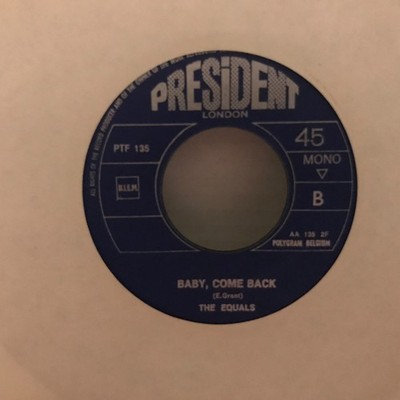 EQUALS - HOLD ME CLOSER / BABY, COME BACK - ROCK 45