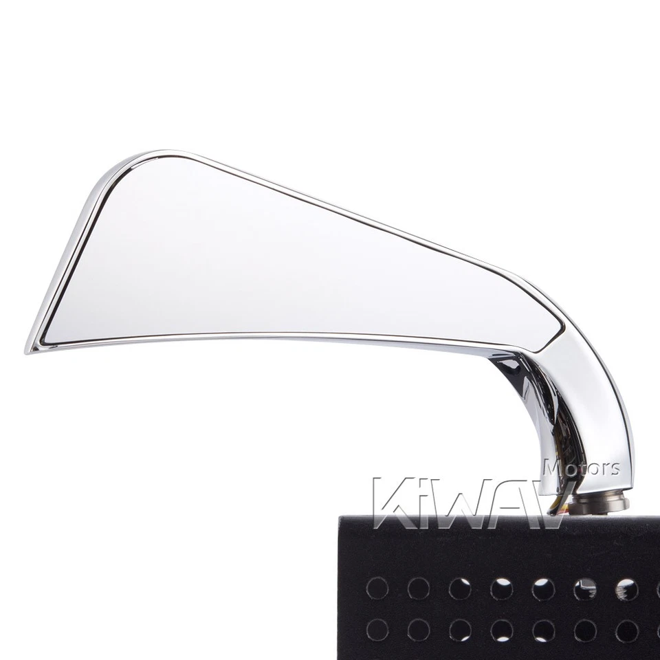 KiWAV mirror AXE chrome LED indicator fits Harley STREET ROAD ELECTRA GLIDE - Imagem 4 de 4