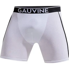 Gauvine White Cotton Classic Boxer Brief 3014 mens underwear trunk longer