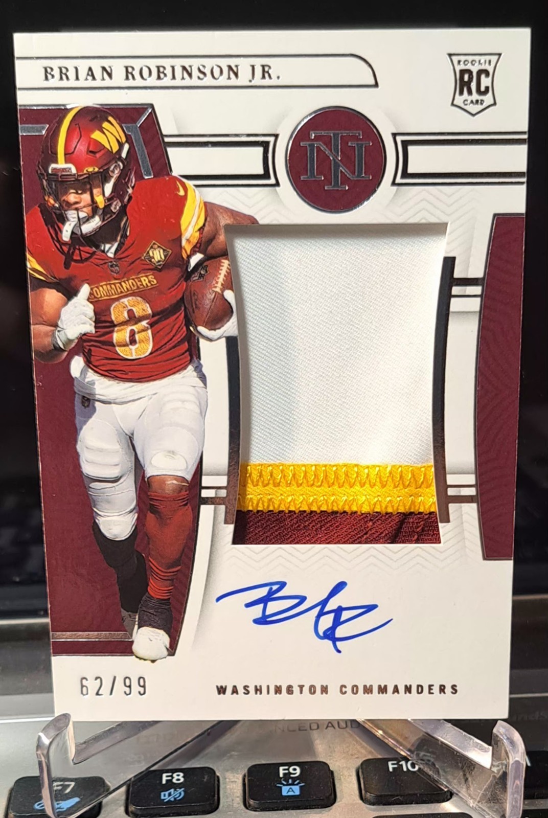 2022 National Treasures - Rookie Patch Autographs #184 Brian Robinson Jr. /99 RC