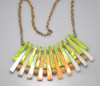 Anthropologie  mop bib  collar layered  statement spring Necklace 22'' AN21