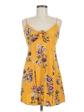 Minkpink Women Yellow Casual Dress M