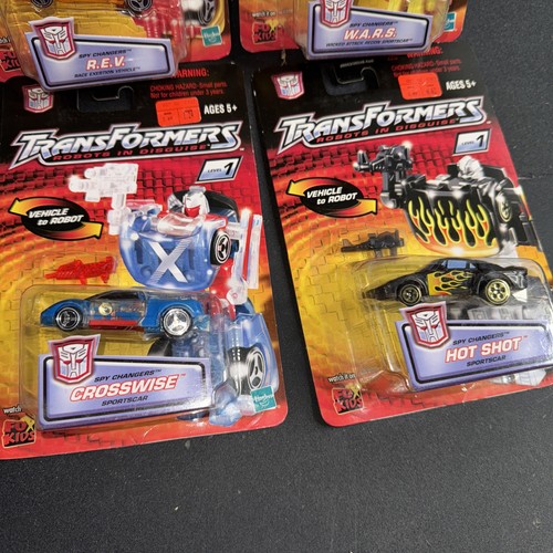 6 Transformers Robots In Disguise Spy Changers Level 1 Hasbro - Picture 4 of 5