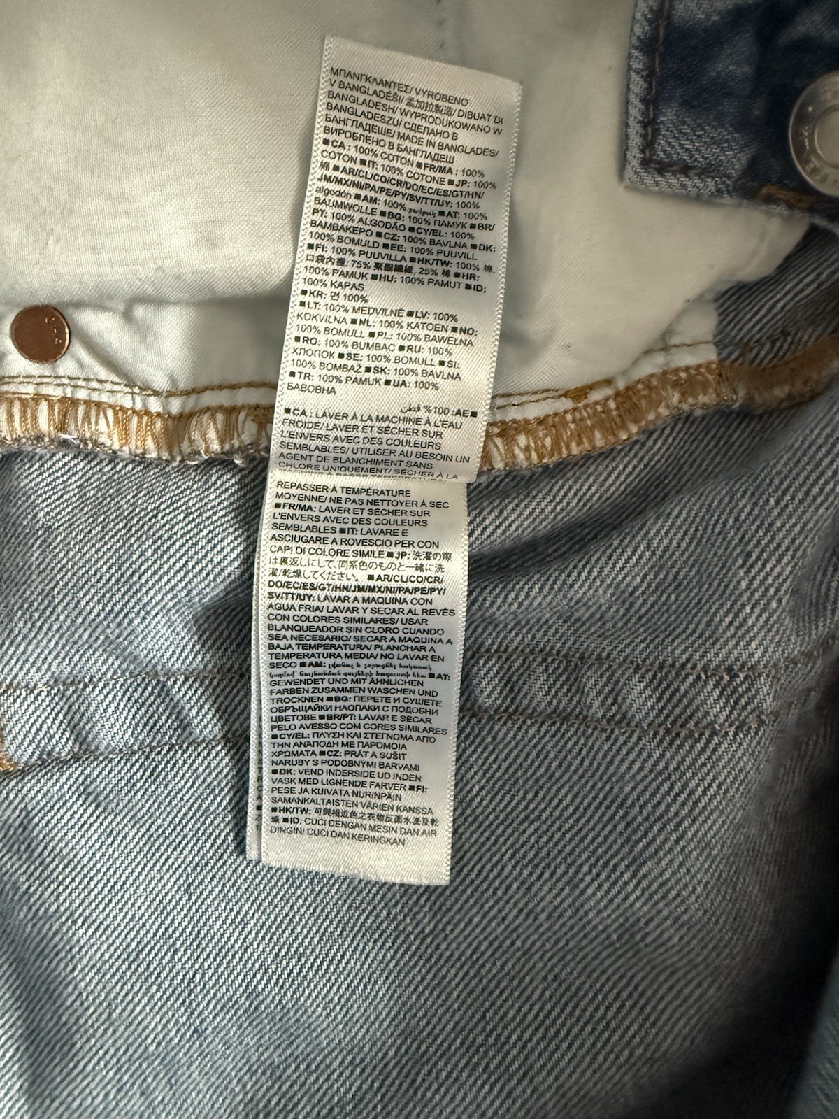 Gap Men Blue Jeans Straight Taper Denim Zipper Cotton Knees Holes Sz  34 X 32 