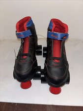 Chicago Boys Sidewalk Roller Skates - Quad Black Red Blue 105 Children Size 5