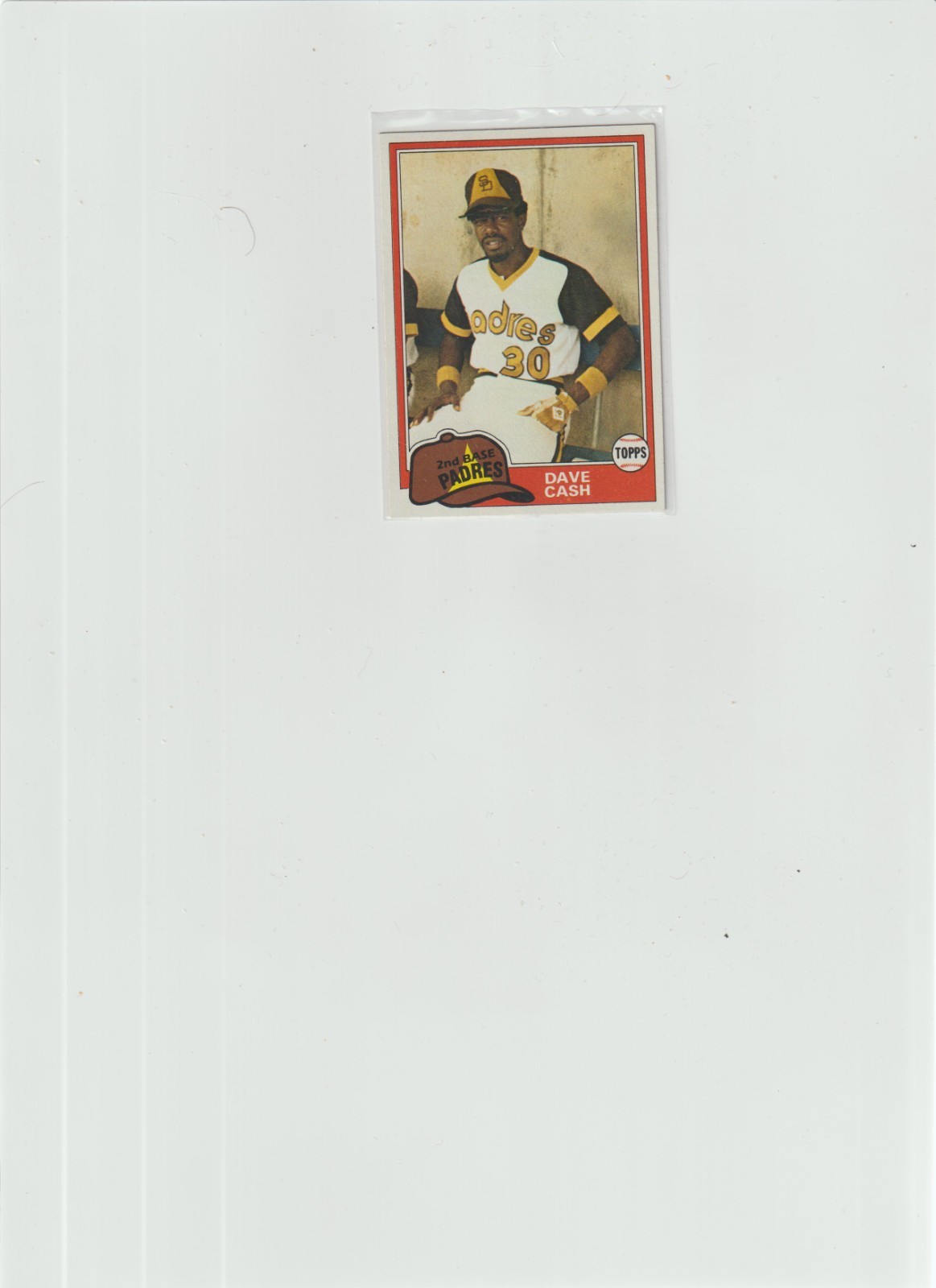 1981 topps #707 Dave Cash PADRES