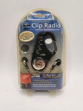 Innovate Outdoor FM/Weather Clip-on Radio with Ear Bud Headphones NEW