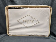 Frette Raso Fitted King Sheet 79 In x 81 In 100 Cotton Bedding Milk NEW