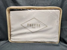 Frette Raso Fitted King Sheet 79 In x 81 In 100% Cotton Bedding Milk NEW!