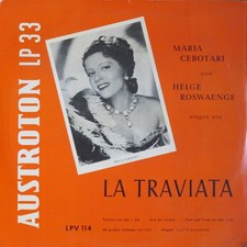 Giuseppe Verdi - La Traviata Classical Opera 10" Gol Schallplatte 216339