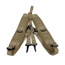 US GI Military LBE LC-2 Desert Tan Y-Suspenders ALICE Gear Nylon - New